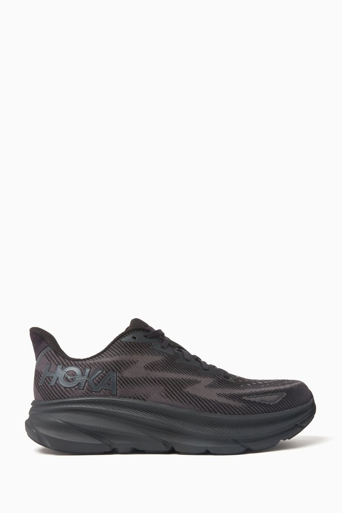 

Clifton 9 Sneakers in Mesh, Black