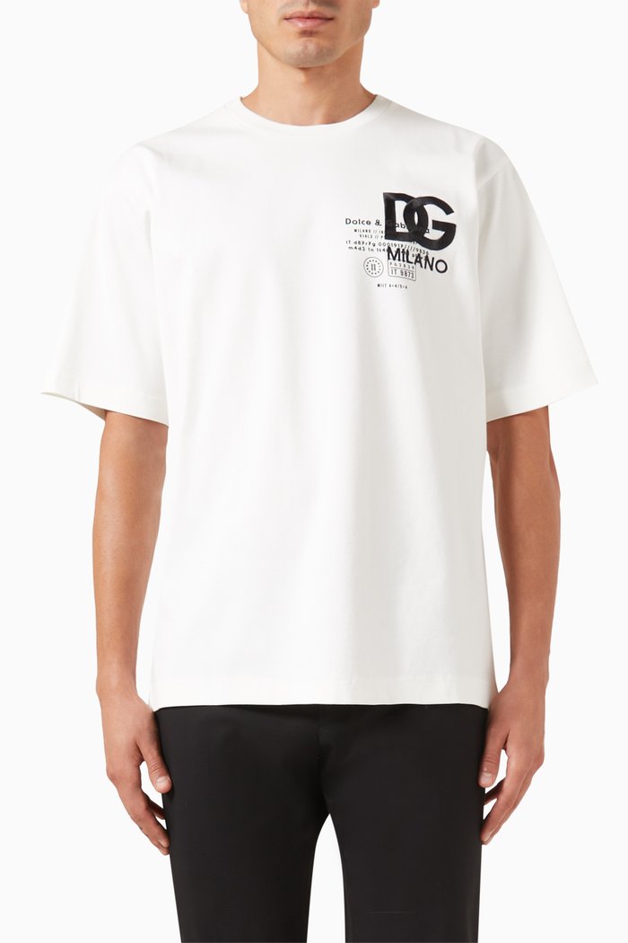 

Graphic Logo T-shirt in Cotton, White
