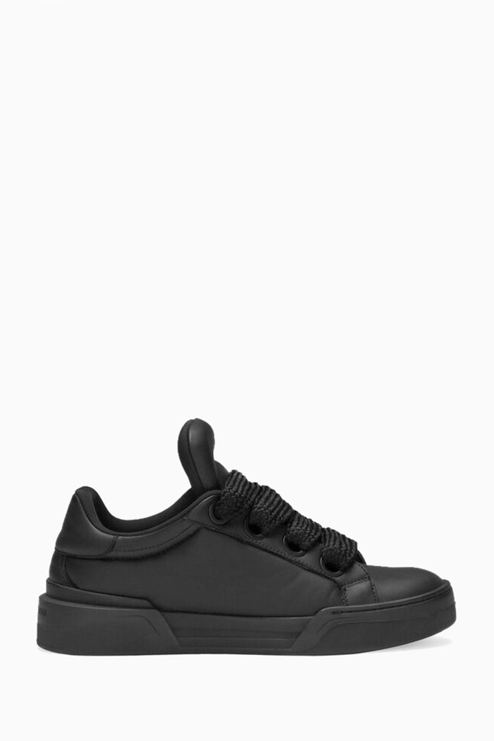 

Mega Skate Sneakers in Nappa Leather, Black