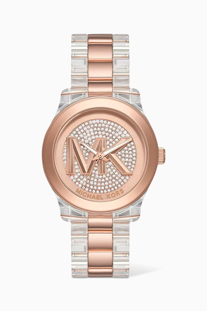 

Runway Pavé Quartz Acetate & Stainless Steel Watch, 38mm, Multicolour