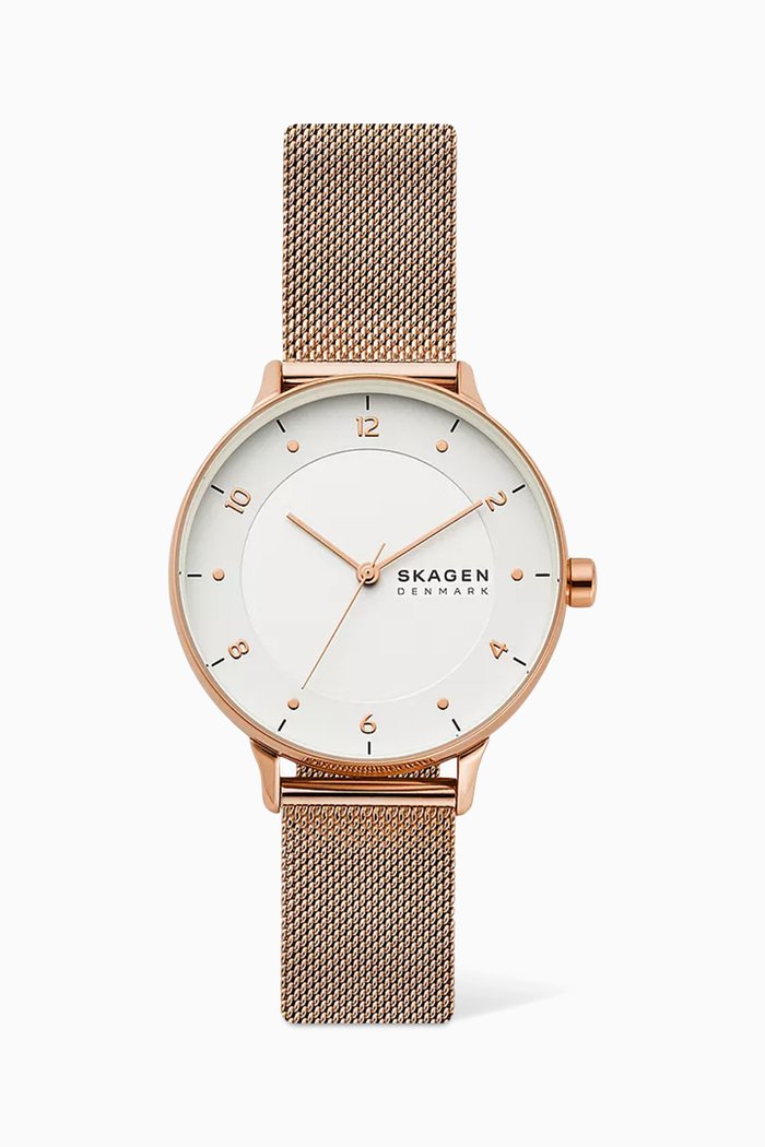 

Riis Quartz Stainless Steel Watch, 36mm, Rose gold