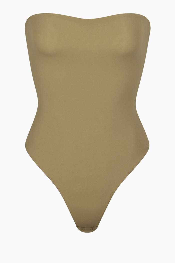 Fits Everybody Strapless Bodysuit, Green