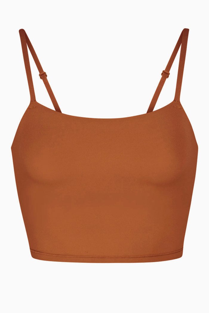 

Fits Everybody Cropped Cami Tank Top, Metallic