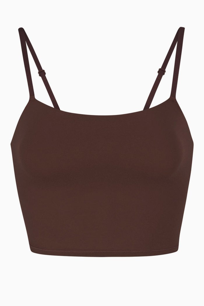 

Fits Everybody Cropped Cami Tank Top, Brown