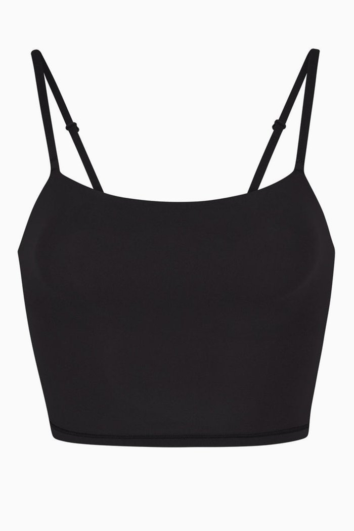 

Fits Everybody Cropped Cami Tank Top, Black