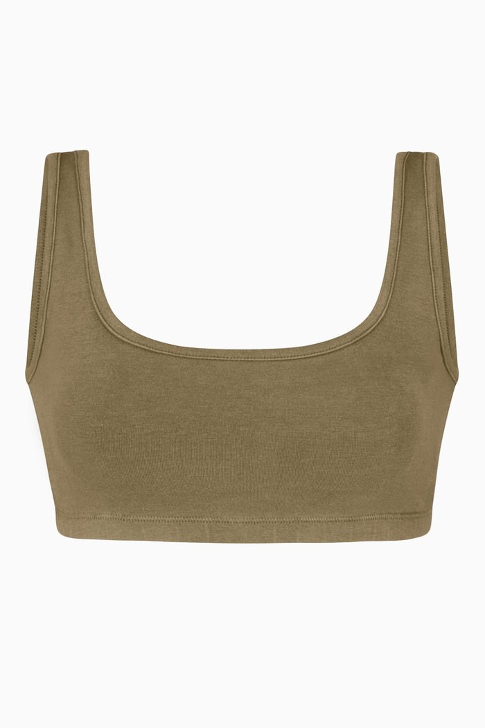 

Outdoor Basics Scoop Bralette, Green