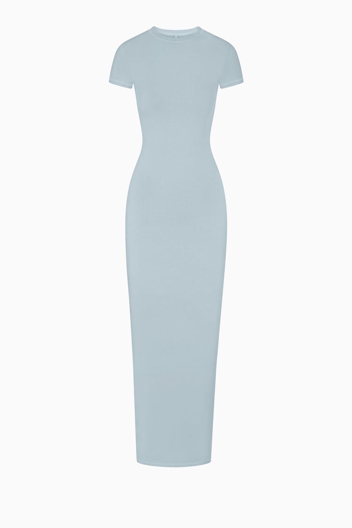 

New Vintage T-shirt Maxi Dress in Stretch-cotton, Blue
