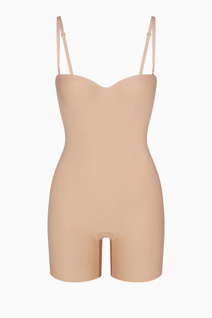 

Underwire Mid-Thigh Bodysuit, Grey