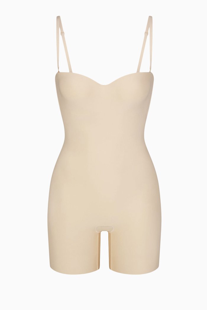 

Underwire Mid-Thigh Bodysuit, Neutral