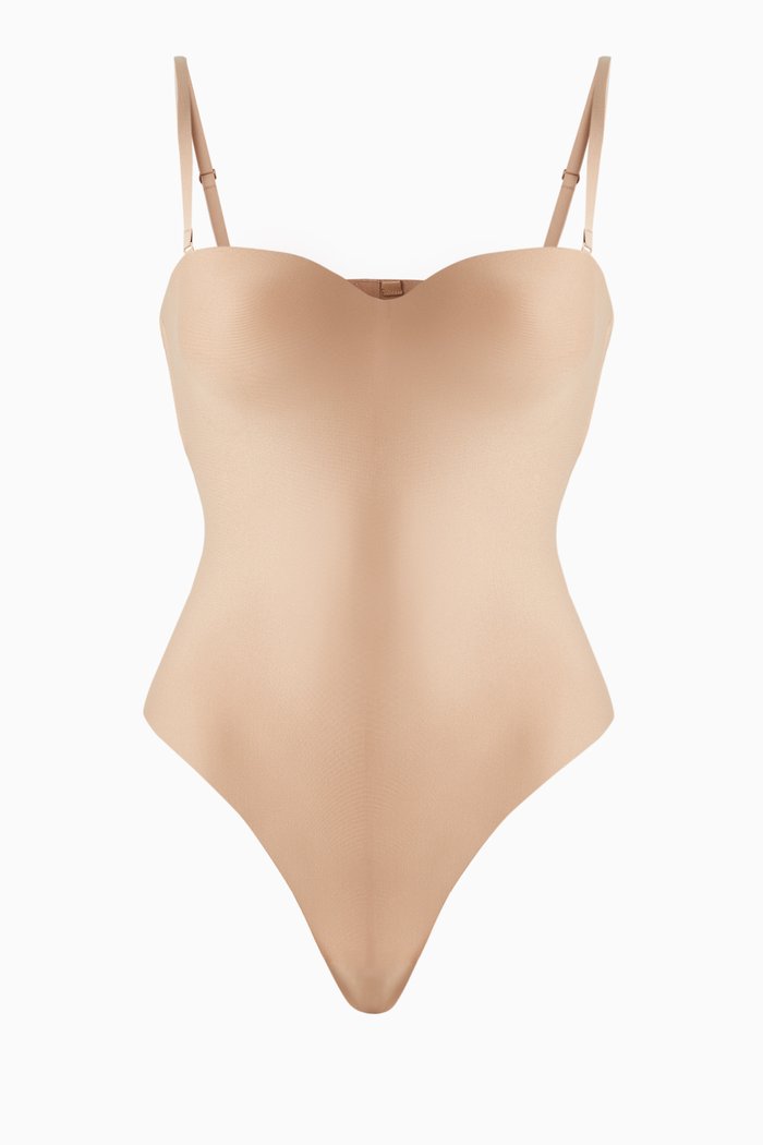 

Underwire Thong Bodysuit, Grey