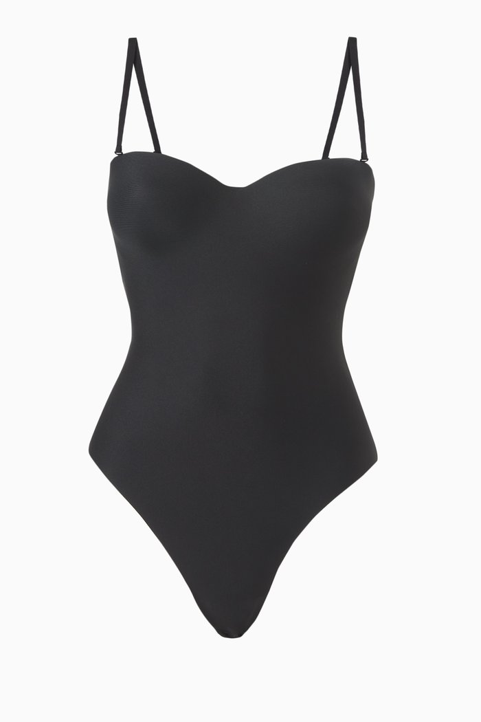 

Underwire Thong Bodysuit, Black