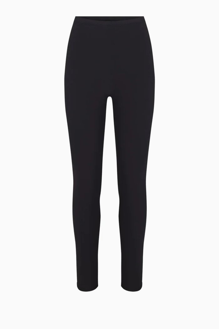 

Body High-rise Leggings in Cotton-blend, Black