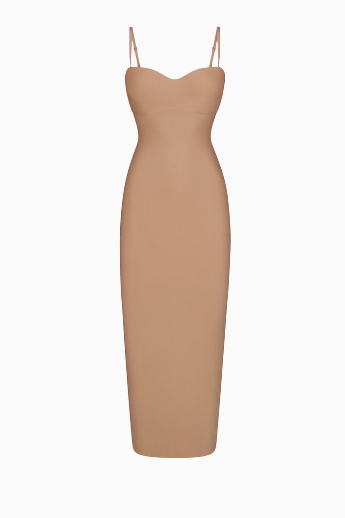 

Moulded Underwire Maxi Dress, Brown