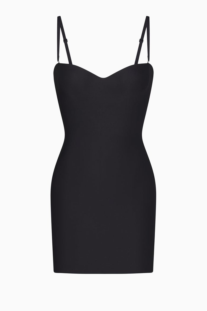 

Underwire Slip Dress, Black
