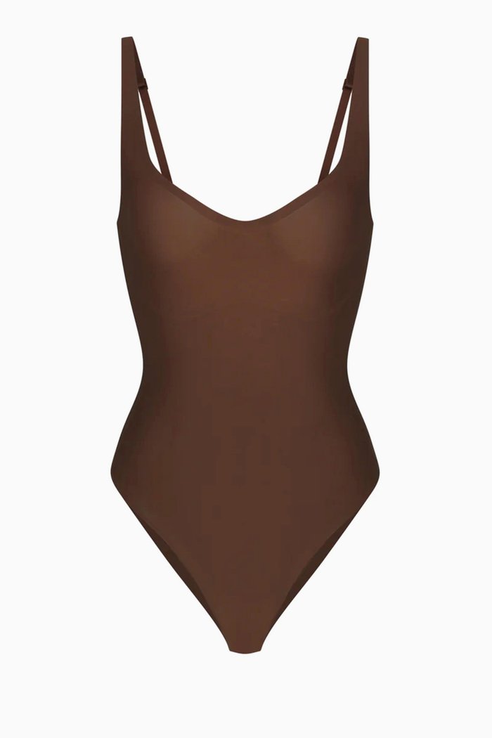 

Foundations Moulded Brief Bodysuit, Brown