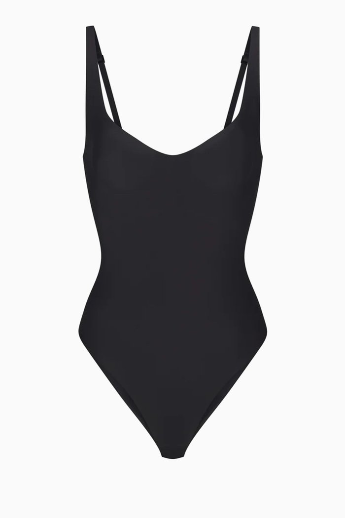 

Foundations Moulded Brief Bodysuit, Black