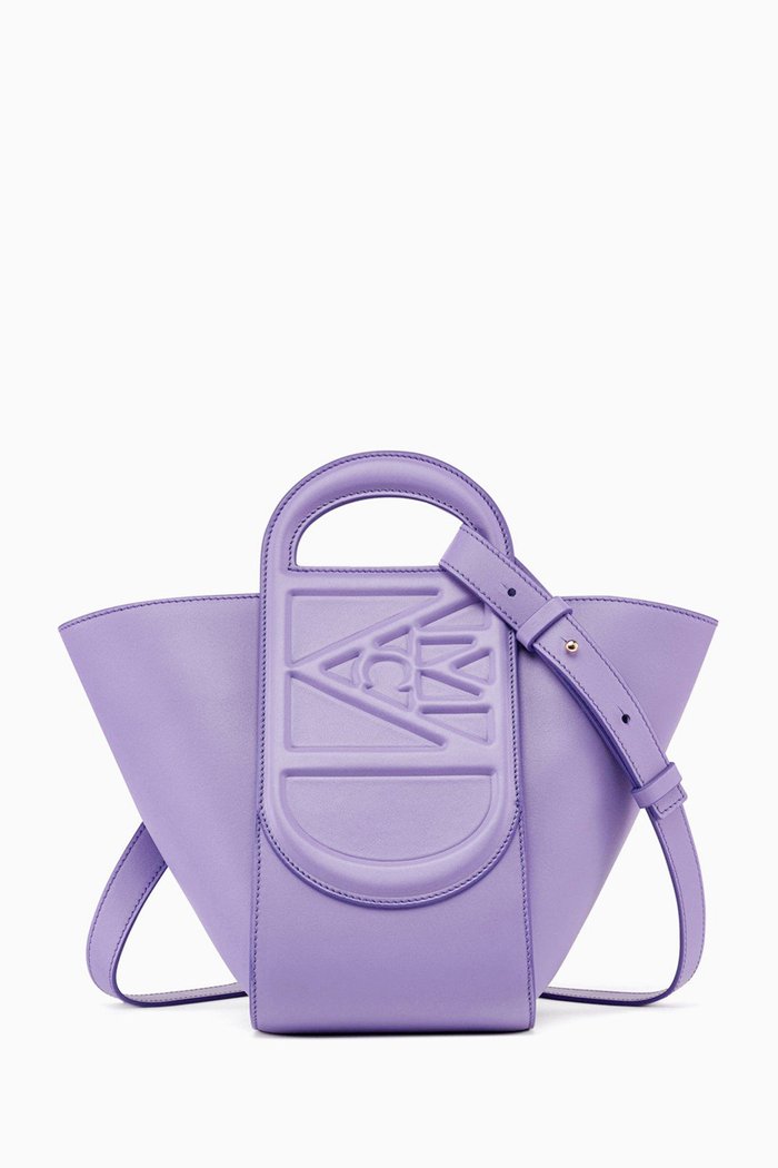

Mini Mode Travia Tote in Spanish Nappa Leather, Purple