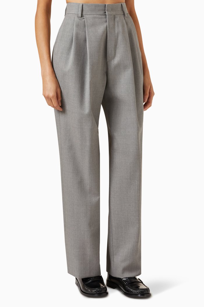 Celia Pants in Wool, Grey