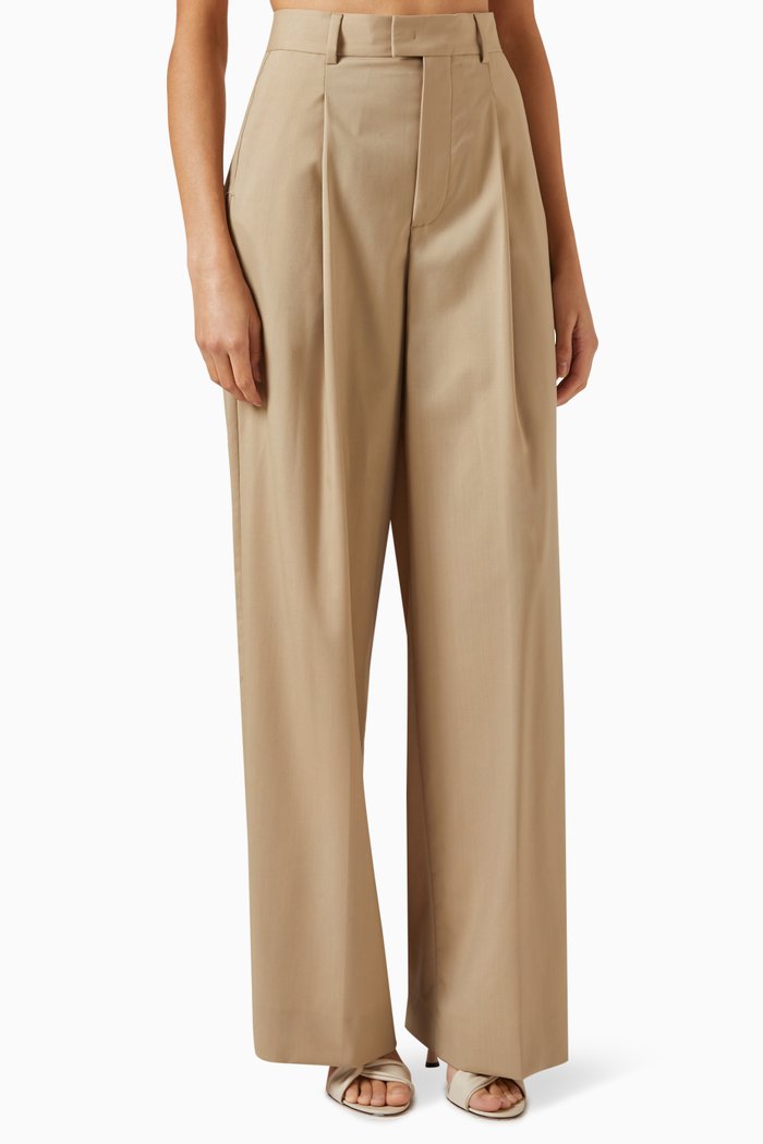 

Clara Pants in Wool, Neutral
