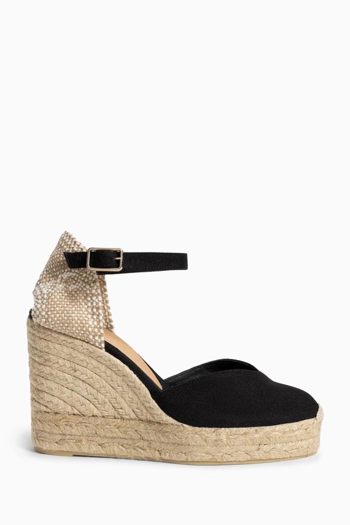 

Chiarita 80 Espadrille Wedges in Canvas, Black