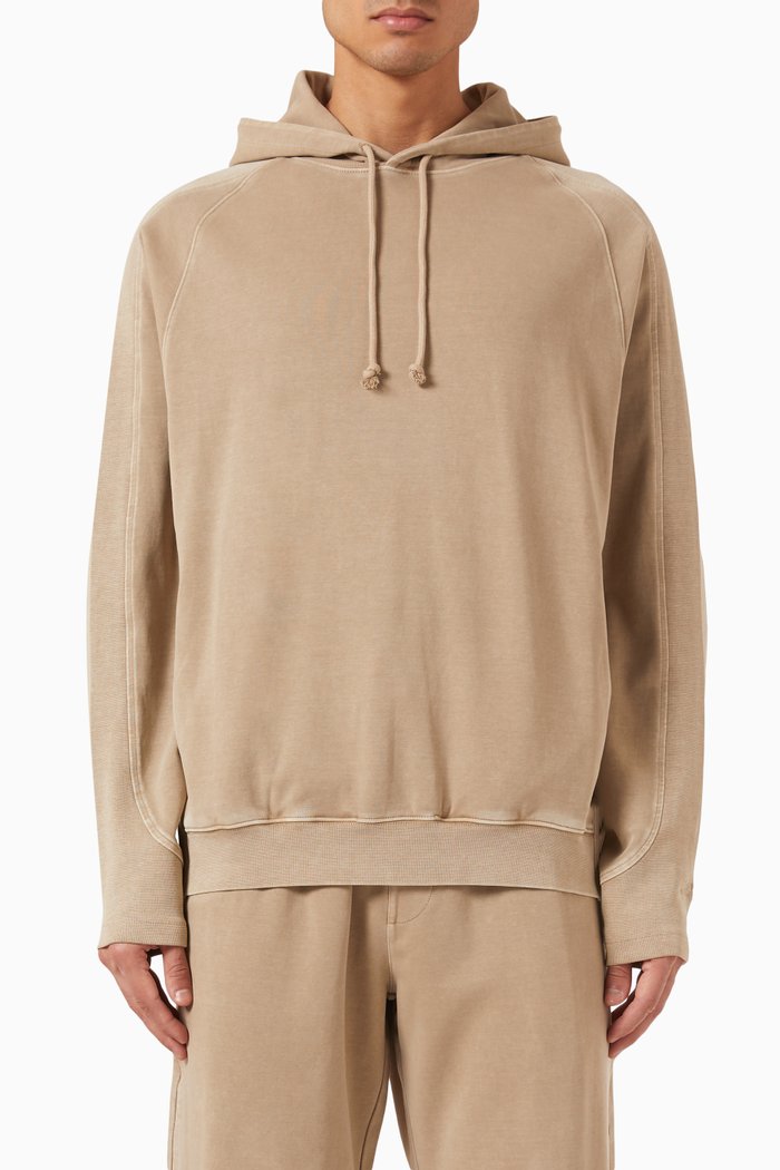 Raglan Bleecker Hoodie in Cotton-blend, Neutral