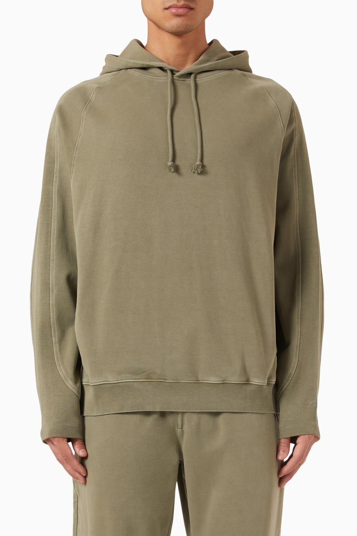 

Raglan Bleecker Hoodie in Cotton-blend, Green