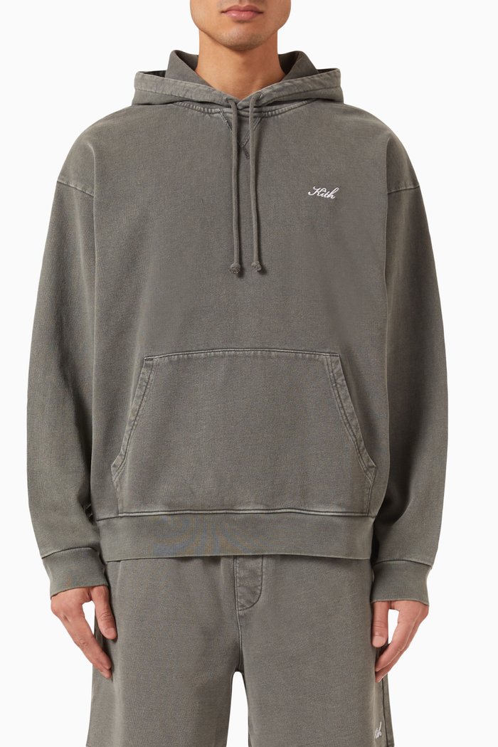 

Nelson Hoodie in Cotton-fleece, Green