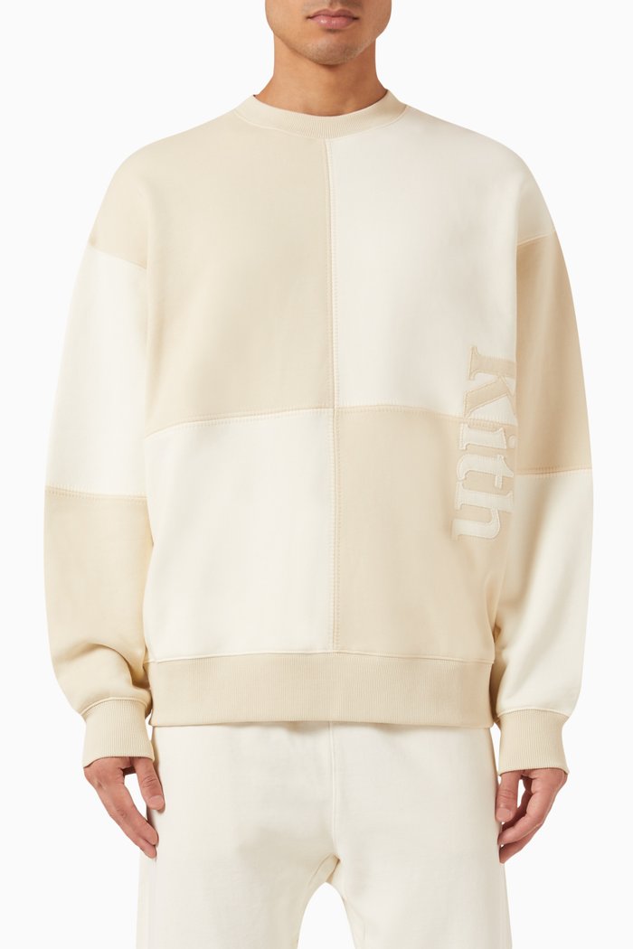 

Multi Panelled Nelson Sweatshirt in Cotton-fleece, Neutral