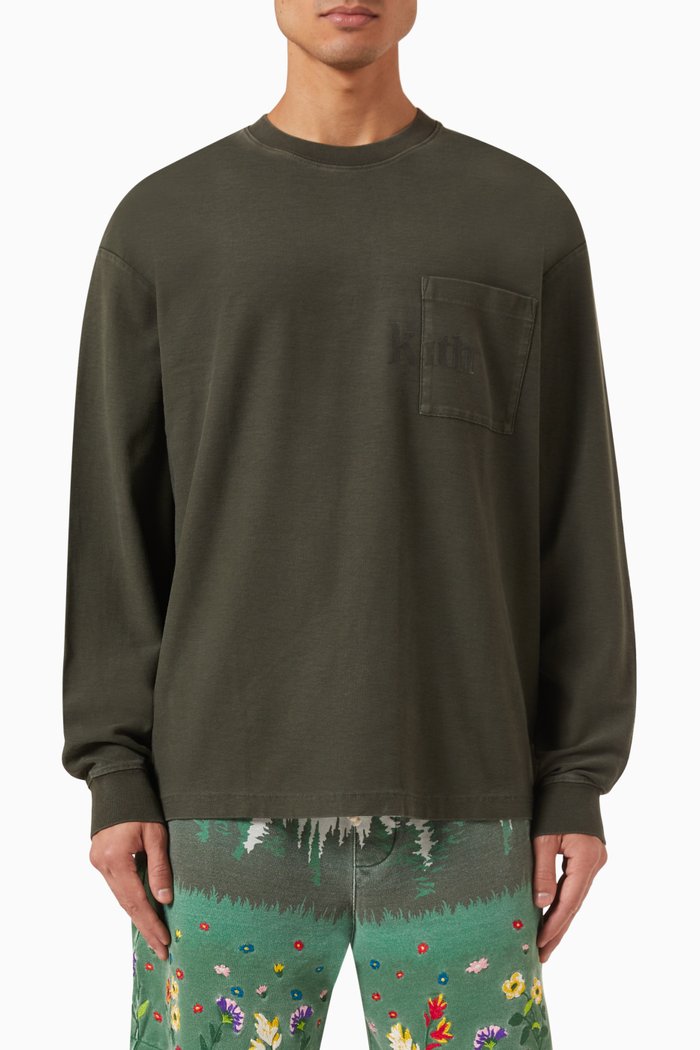 

Quinn Long-sleeves T-shirt in Cotton-jersey, Grey