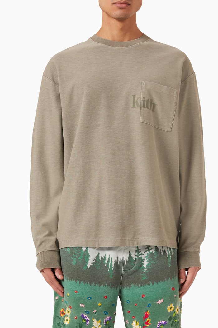 

Quinn Long-sleeves T-shirt in Cotton-jersey, Grey