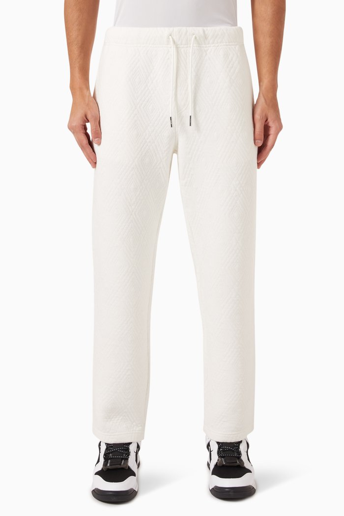 

Diamond Quilted Interlock Elmhurst Pants in Cotton-jacquard, Neutral