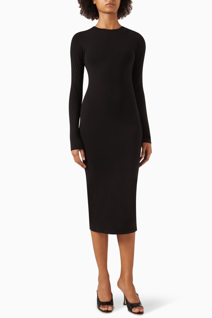 

Good Touch Maxi Dress in Jersey, Black