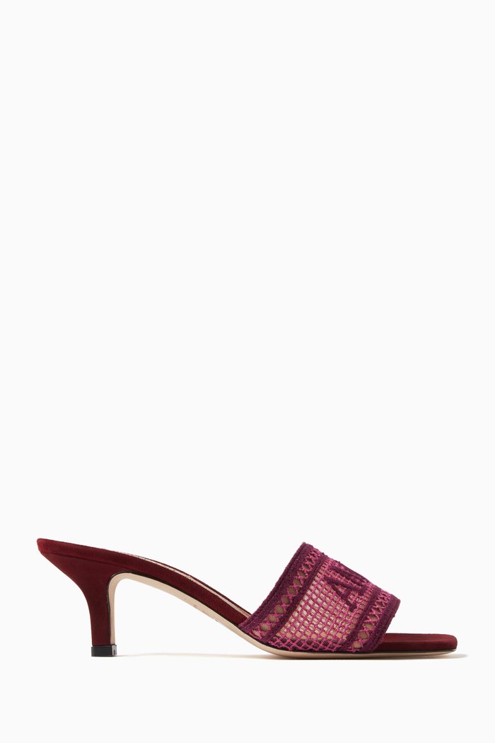 

Roma 50 Mules in Organic Cotton Lace, Purple