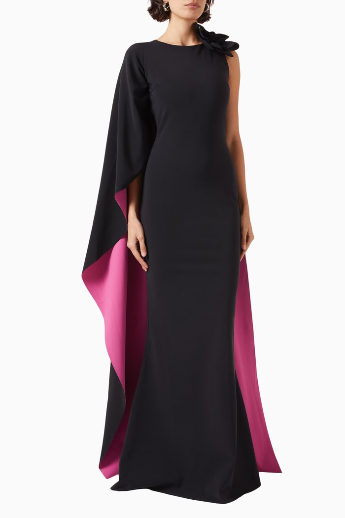 

Chitrarious Two-tone Gown in Stretch-jersey, Multicolour