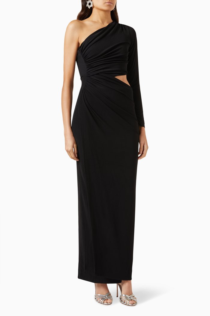 

Ayumu Dress in Slinky Stretch Jersey, Black