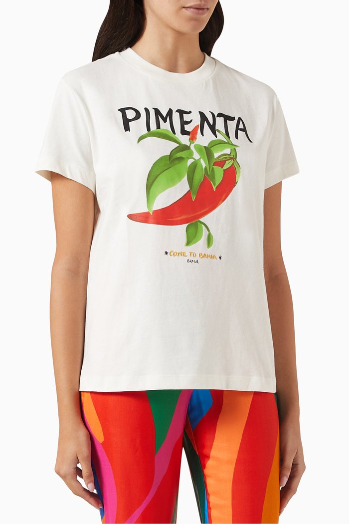 

Peppers T-shirt in Organic Cotton, Neutral