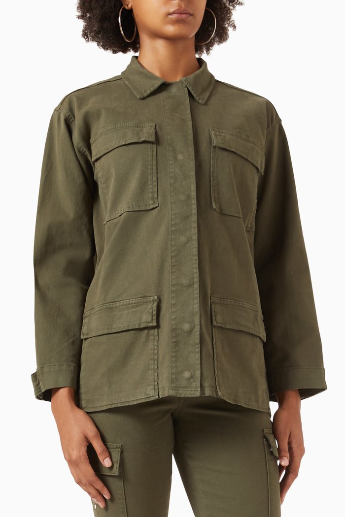 

Utility Jacket in Cotton-twill, Green