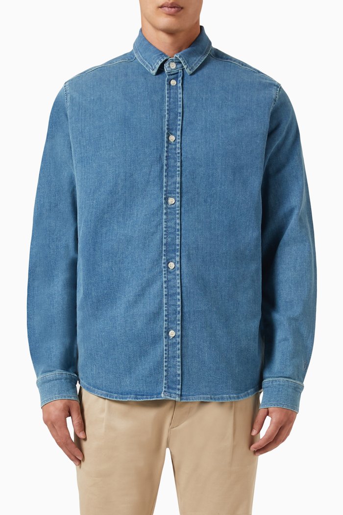 

Bill Shirt in Denim, Blue