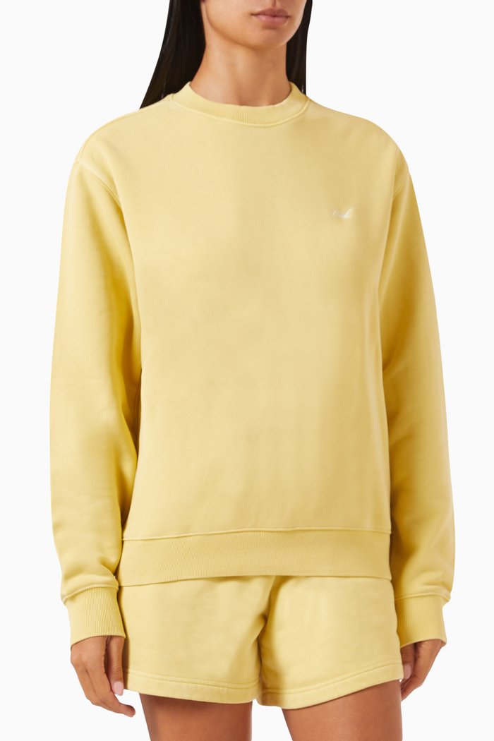 

Asher Crewneck Sweatshirt in Brushed-fleece, Neutral