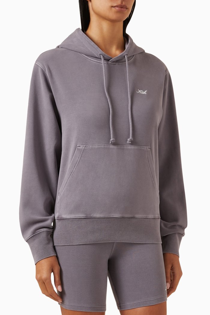 

Jane Hoodie II in Cotton-interlock, Grey