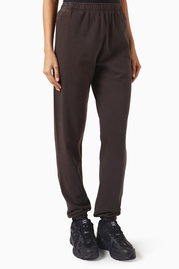 Shain III Sweatpants in Cotton-interlock, Brown