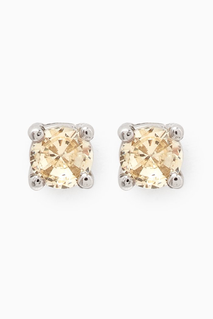 

Round-cut Stud Earrings in 18kt White Gold