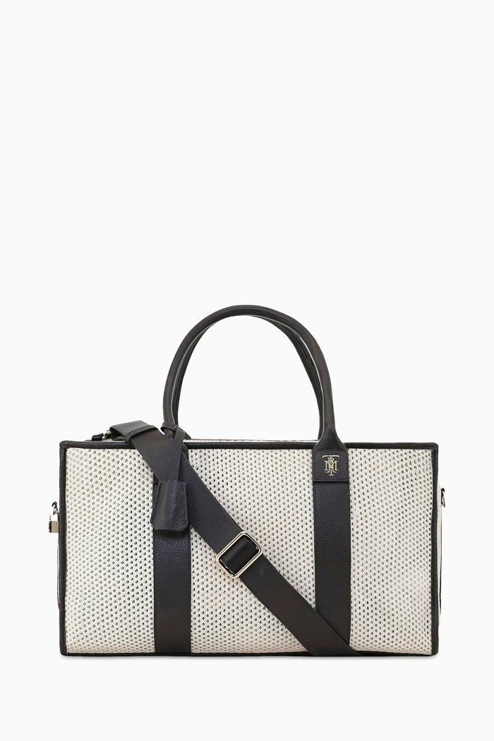 

Medium Elektra Bag in Calf Leather & Cotton, Brown