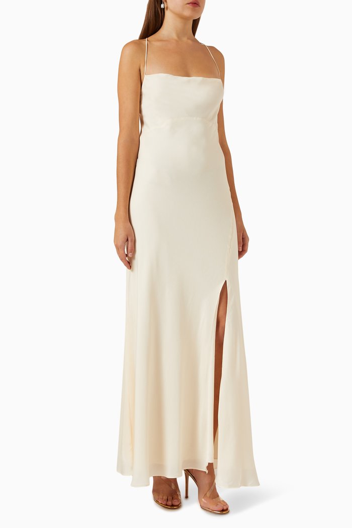 Aria Maxi Dress, Neutral