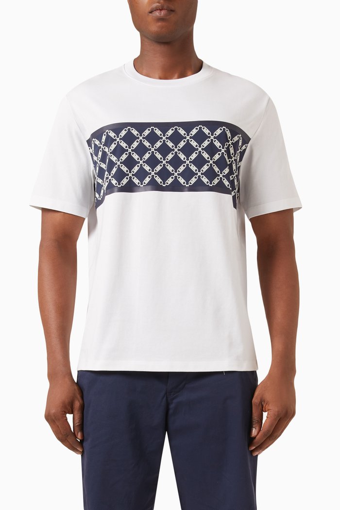 

Empire Stripe T-shirt in Cotton-jersey, White