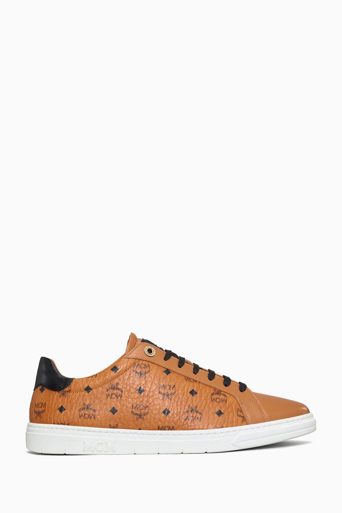 Terrain Low-top Sneakers in Coated-canvas, Brown