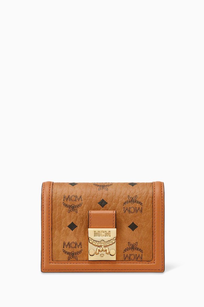 

Mini Tracy Wallet in Visetos, Brown
