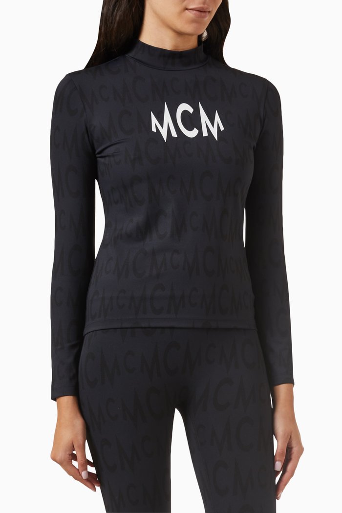 

Monogram T-shirt in Recycled- nylon, Black