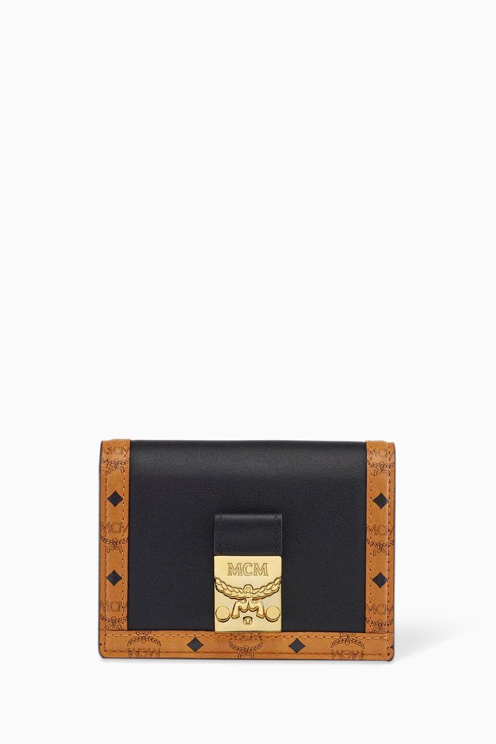 

Mini Tracy Wallet in Visetos, Black