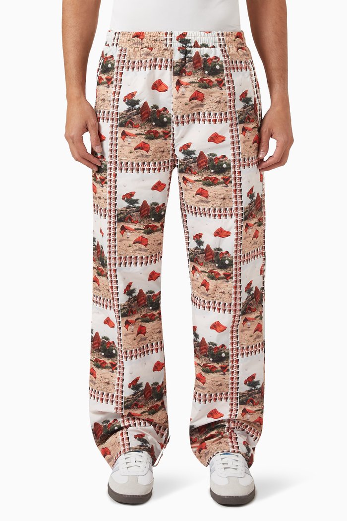 Rashid Printed Track Pants, Multicolour